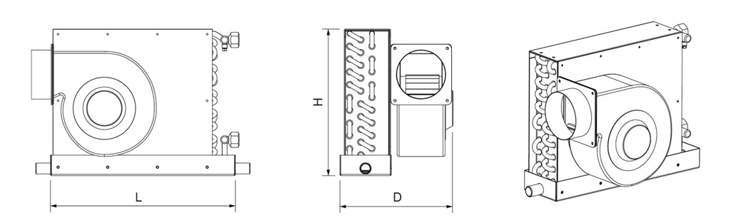Thermowell UC-I52H veneilmastointilaite Chiller 52000BTU/h (kopio)