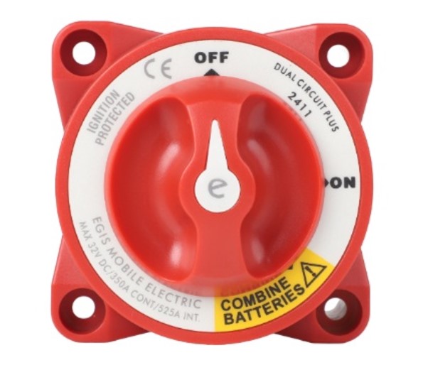 EGIS 2402 e-Series 350A Akkuvalitsin Off/1/Both/2 AFD