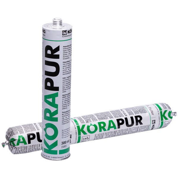 Kömmerling Körapur 125 polyuretaani liimamassa 300ml musta