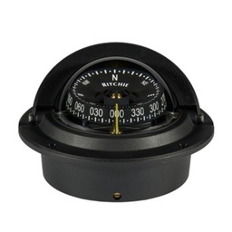 [9514021110] Ritchie Voyager F-83 Kompassi – Musta, 3" CombiDamp, Yövalaistus