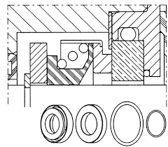 [VEN094668606] Johnson Pump mekaaninen tiiviste 09-46686-06 CAR/CER/NIT FIP40