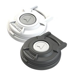 [P104810] VETUS Jalkakytkin kannella, kompakti (musta), kytketään solenoidin kautta Ø 65 mm, kork. 22 mm