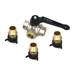 [WA7424] Wallas kolmitieventtiili letkuliittimillä