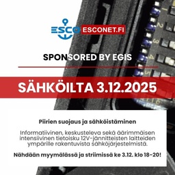 [sähköilta-egis] Sähköilta 3.12.2025 klo 18 (EGIS)